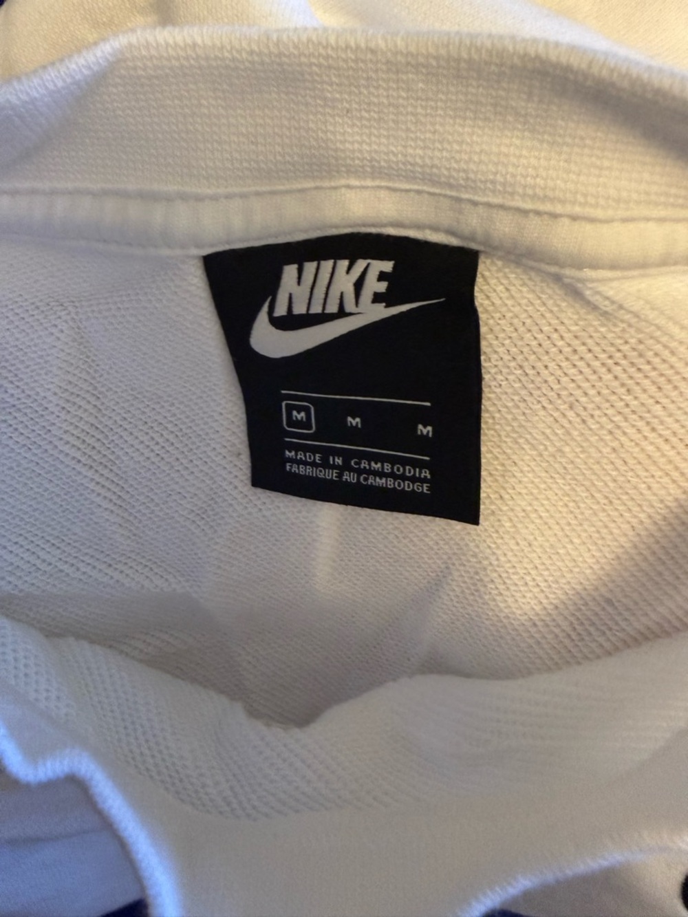 Nike White Oversized Sweatshirt with International Flag Patches - Women MD - Picture 4 of 6